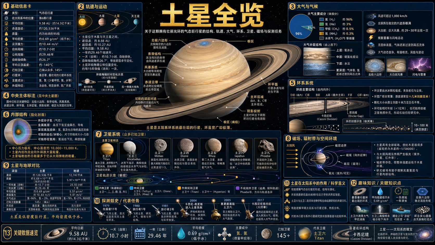土星信息图